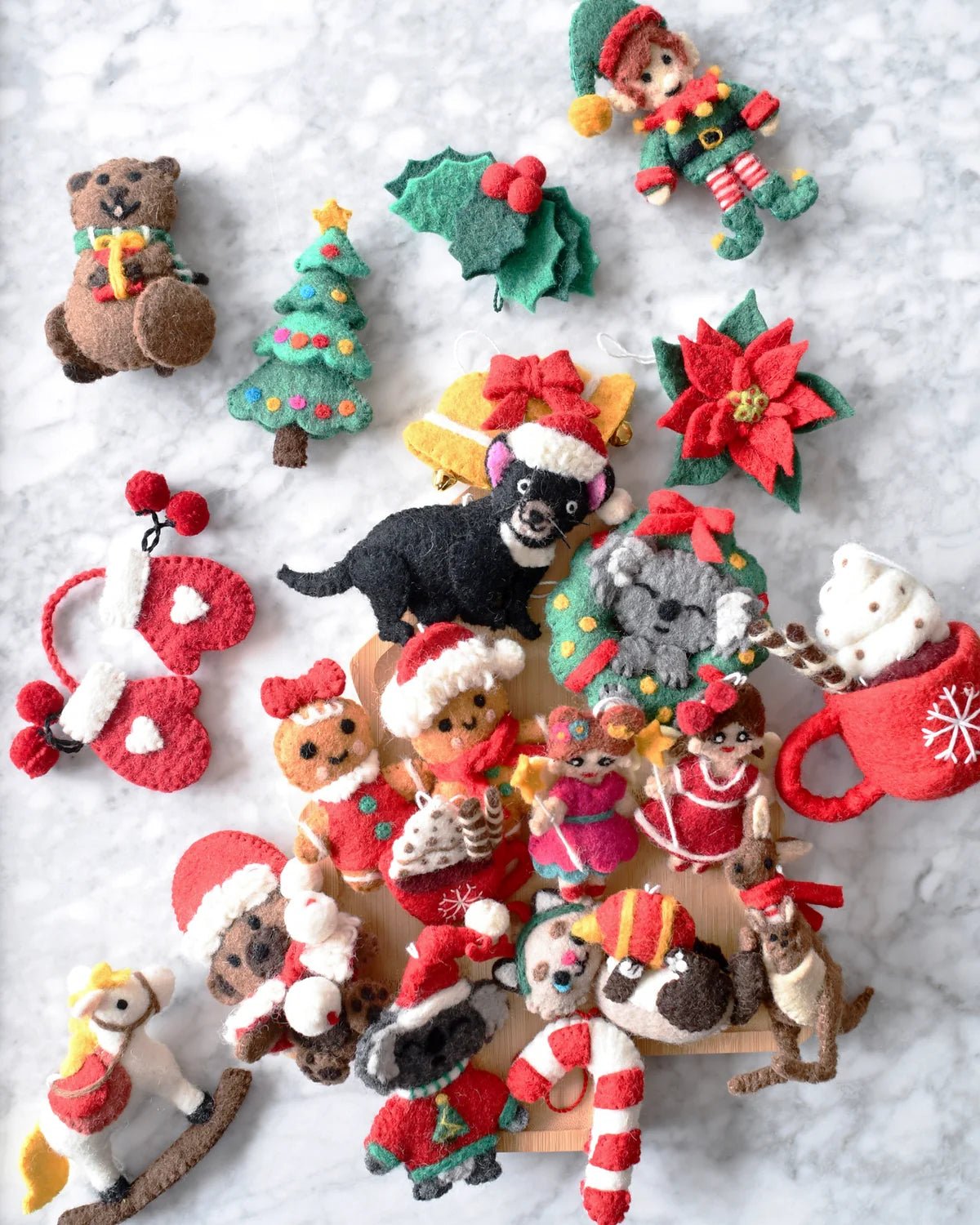 Buy Tara Treasures - Felt Christmas Pink Angel Ornament by Tara Teasures - at Hamish + Grace