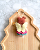 Buy Tara Treasures - Felt Christmas Pink Angel Ornament by Tara Teasures - at Hamish + Grace