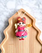 Buy Tara Treasures - Felt Christmas Pink Angel Ornament by Tara Teasures - at Hamish + Grace
