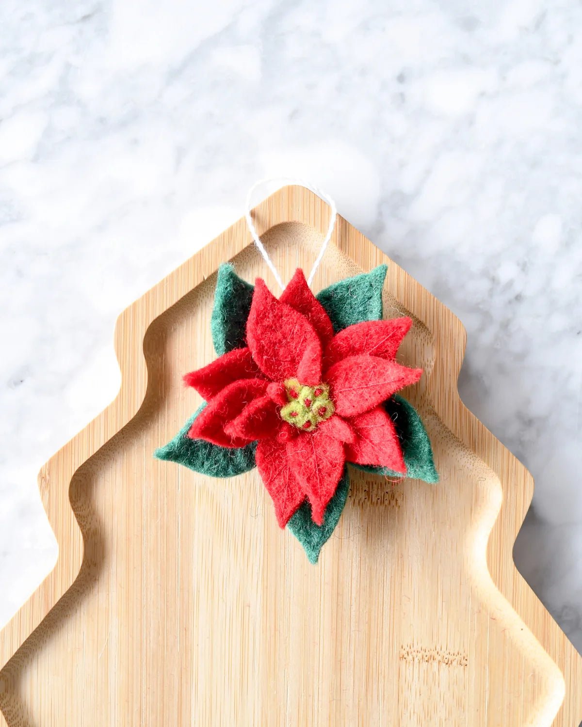Buy Tara Treasures - Felt Christmas Poinsettia Flower Ornament by Tara Teasures - at Hamish + Grace