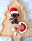 Buy Tara Treasures - Felt Christmas Teddy Bear Ornament by Tara Teasures - at Hamish + Grace