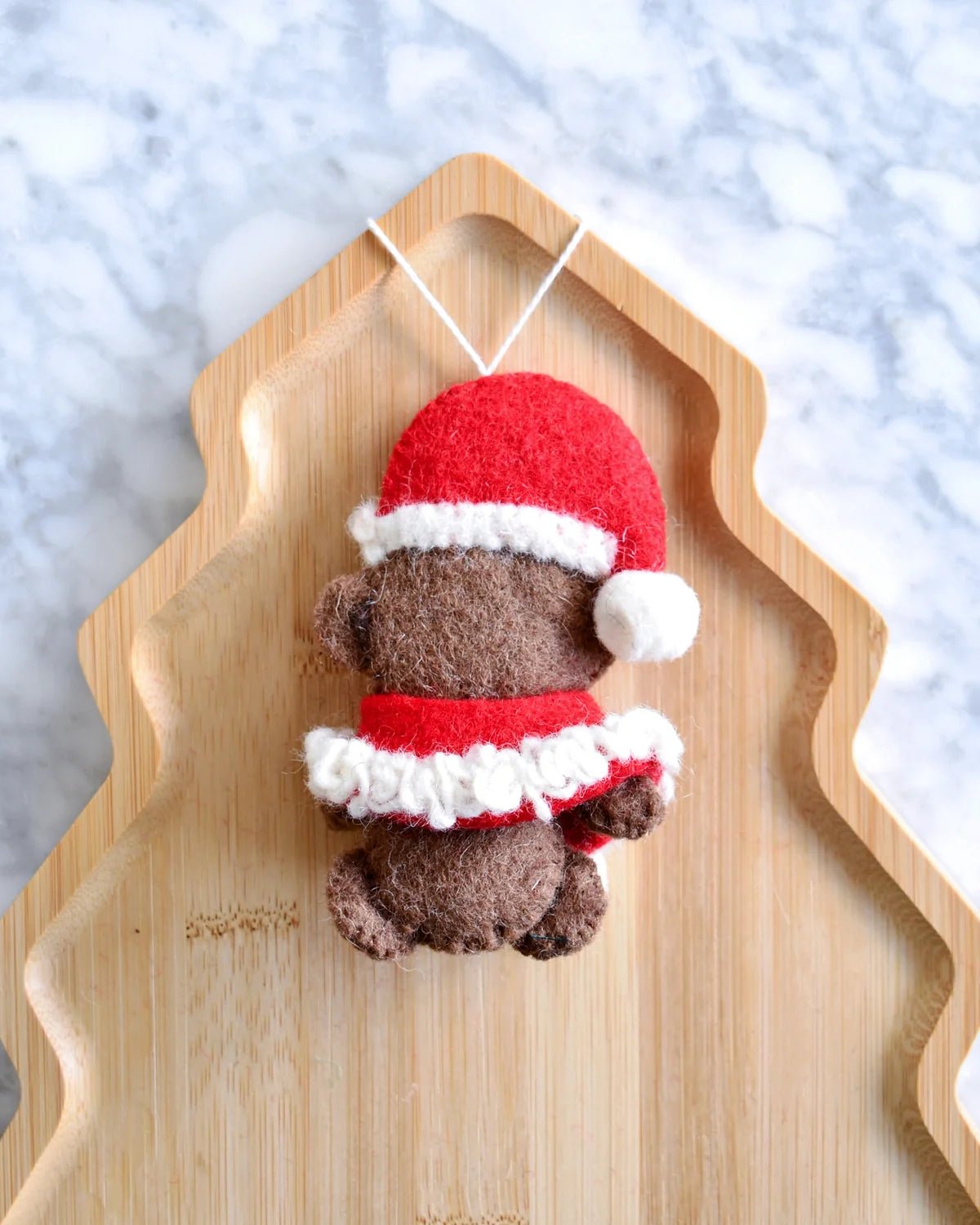 Buy Tara Treasures - Felt Christmas Teddy Bear Ornament by Tara Teasures - at Hamish + Grace