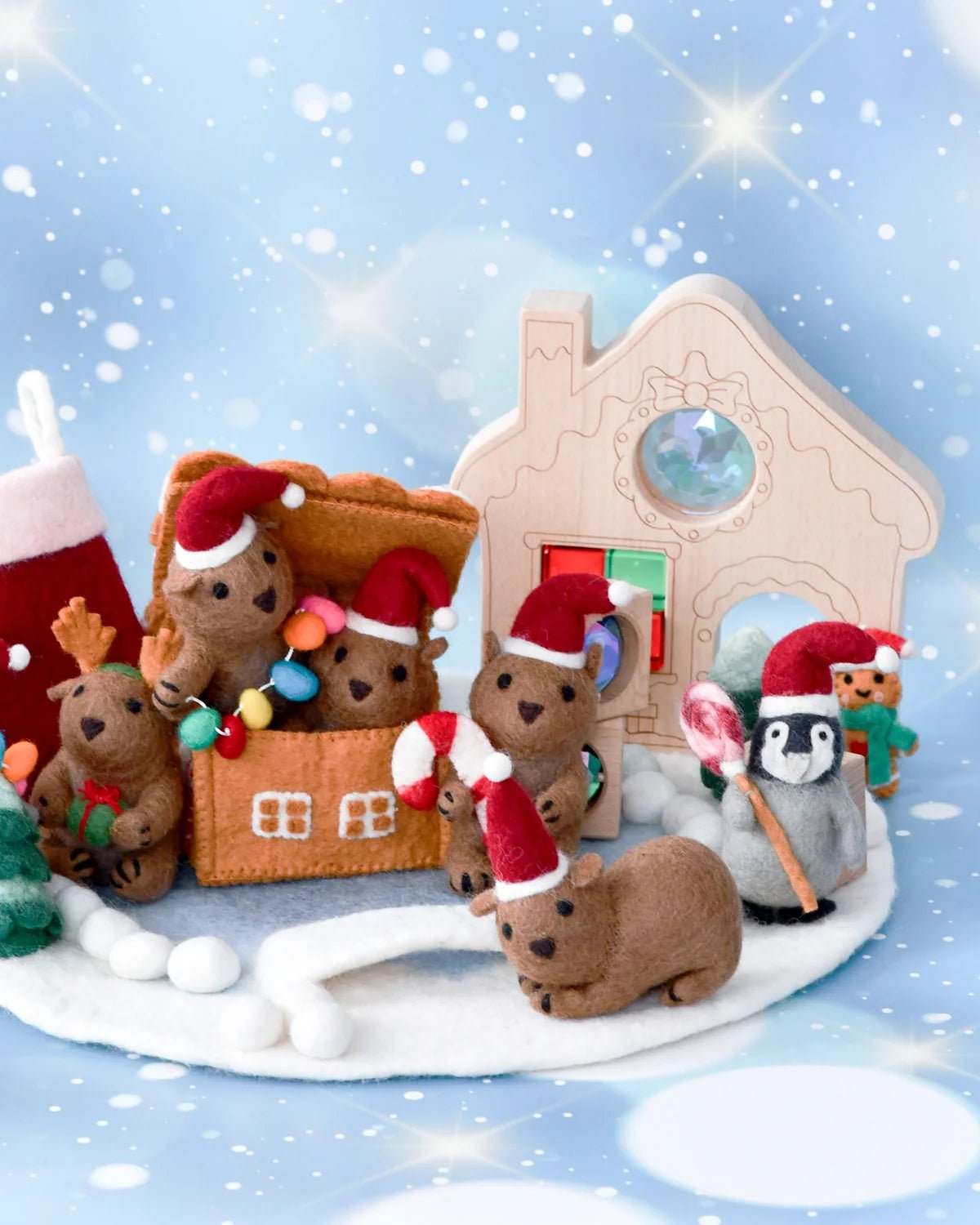 Buy Tara Treasures - Felt Christmas Wombat Toy by Tara Teasures - at Hamish + Grace