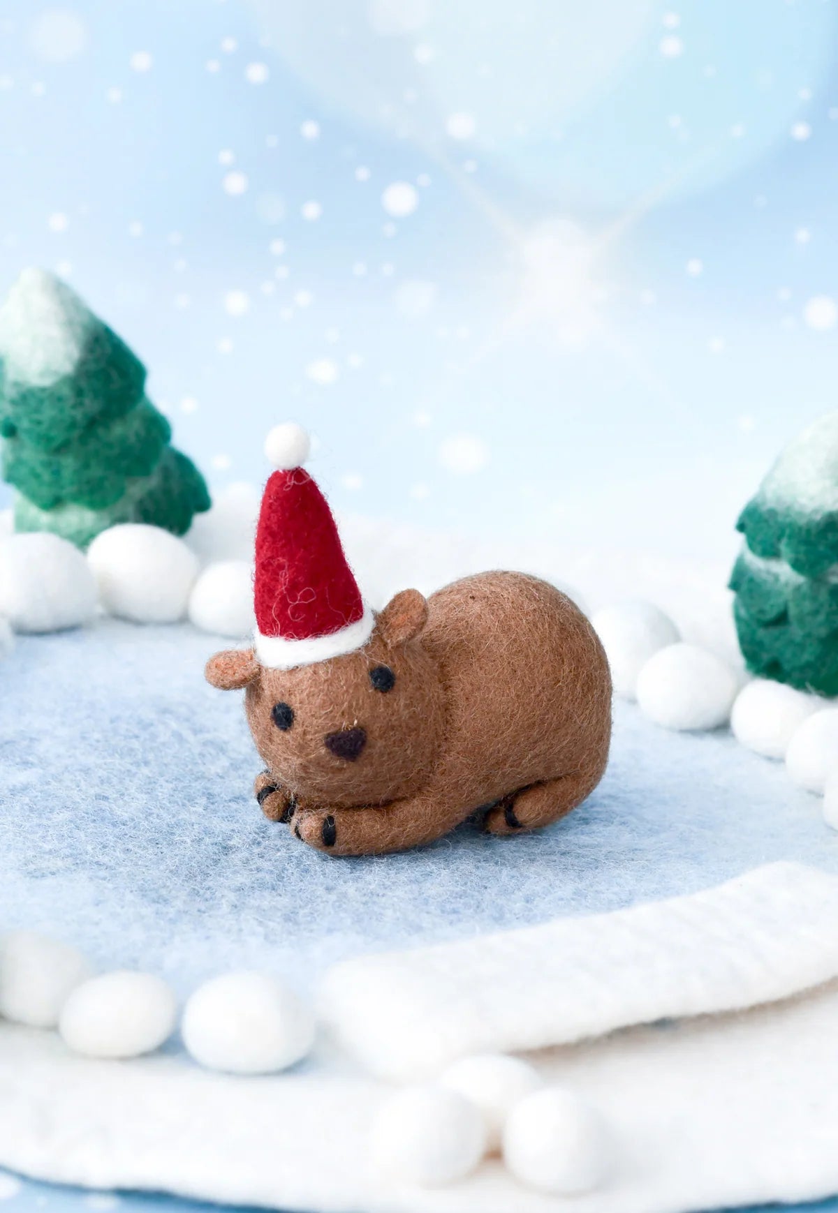 Buy Tara Treasures - Felt Christmas Wombat Toy by Tara Teasures - at Hamish + Grace