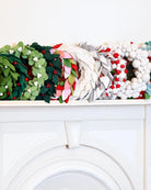 Buy Tara Treasures - Felt Frosted Grey and White Leaves Wreath by Tara Teasures - at Hamish + Grace