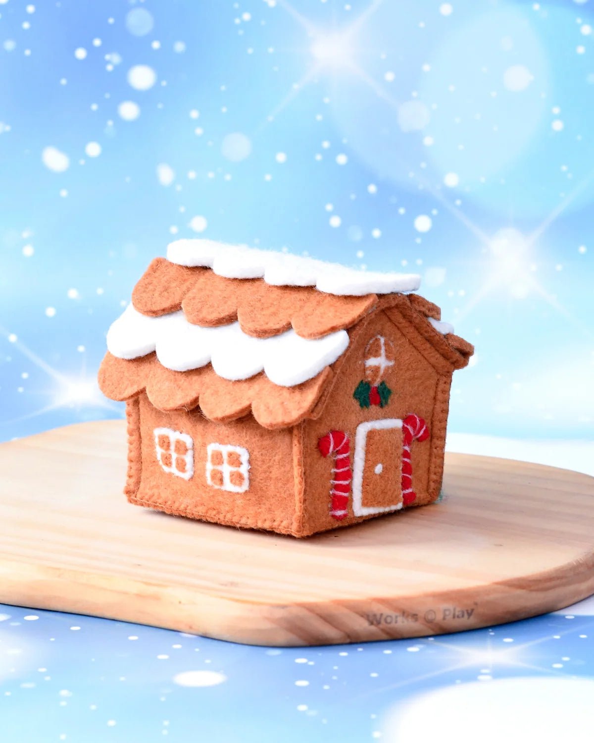 Buy Tara Treasures - Felt Gingerbread House with Red Candy Canes by Tara Teasures - at Hamish + Grace
