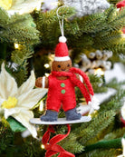 Buy Tara Treasures - Felt Gingerbread on Snowboard Ornament by Tara Teasures - at Hamish + Grace