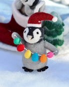 Buy Tara Treasures - Felt Penguin with Festoon Light Bulbs Toy by Tara Teasures - at Hamish + Grace