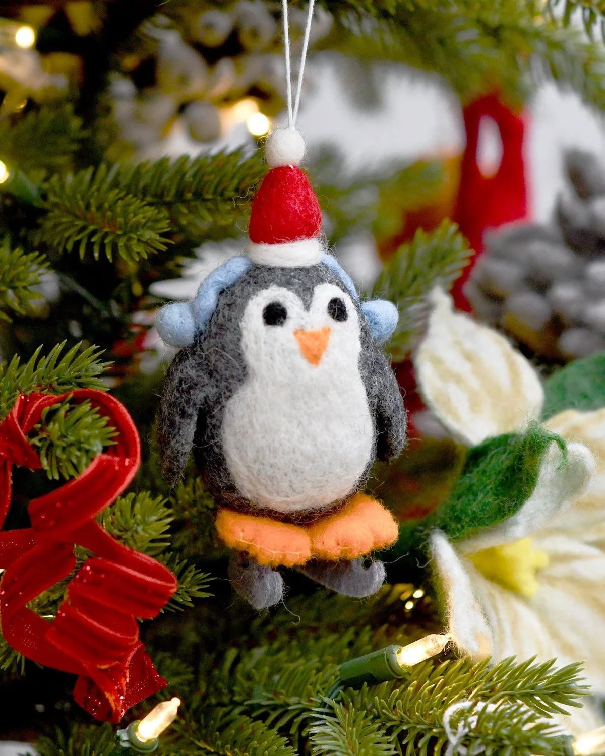 Buy Tara Treasures - Felt Penguin with Ice Skates Ornament by Tara Teasures - at Hamish + Grace