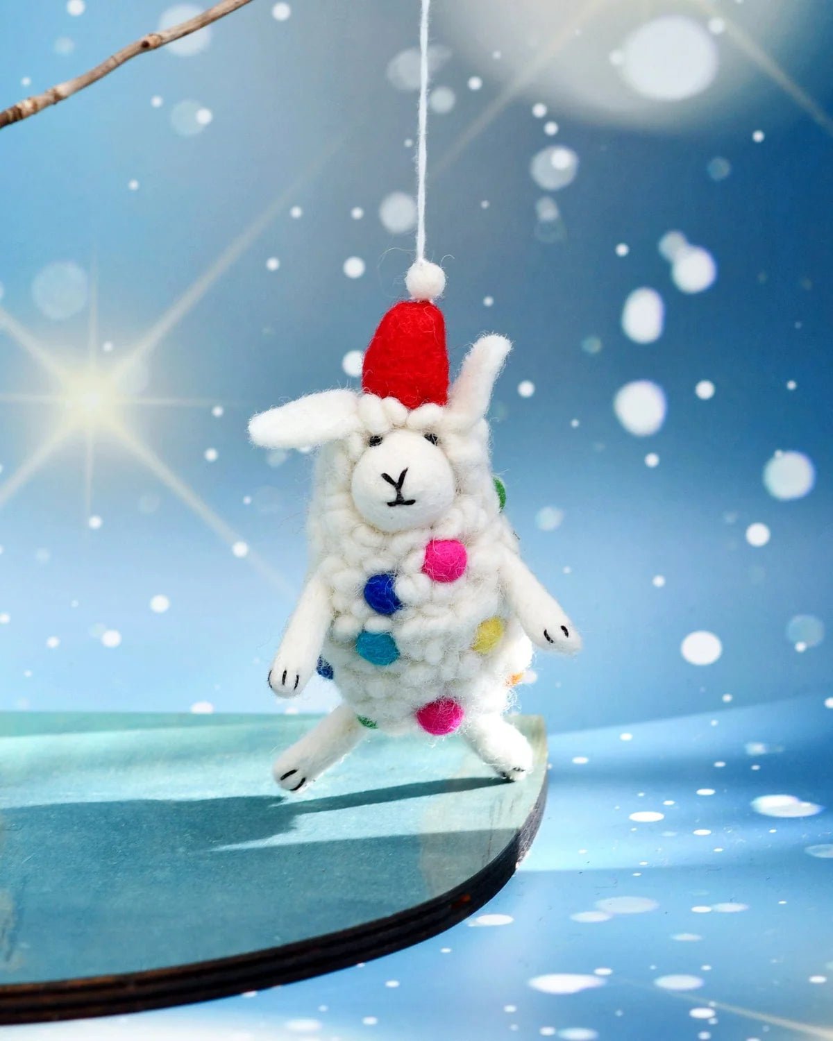 Buy Tara Treasures - Felt Sheep Lamb Christmas Ornament by Tara Teasures - at Hamish + Grace