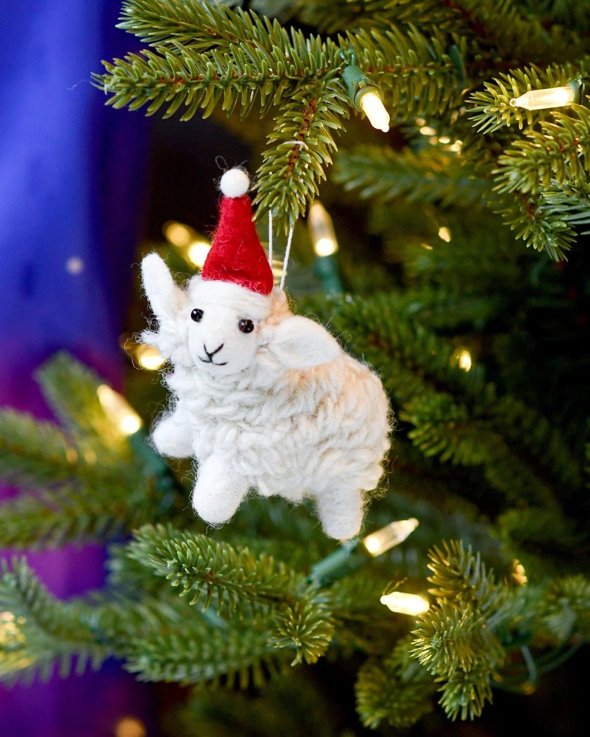 Buy Tara Treasures - Felt White Sheep Christmas Ornament by Tara Teasures - at Hamish + Grace