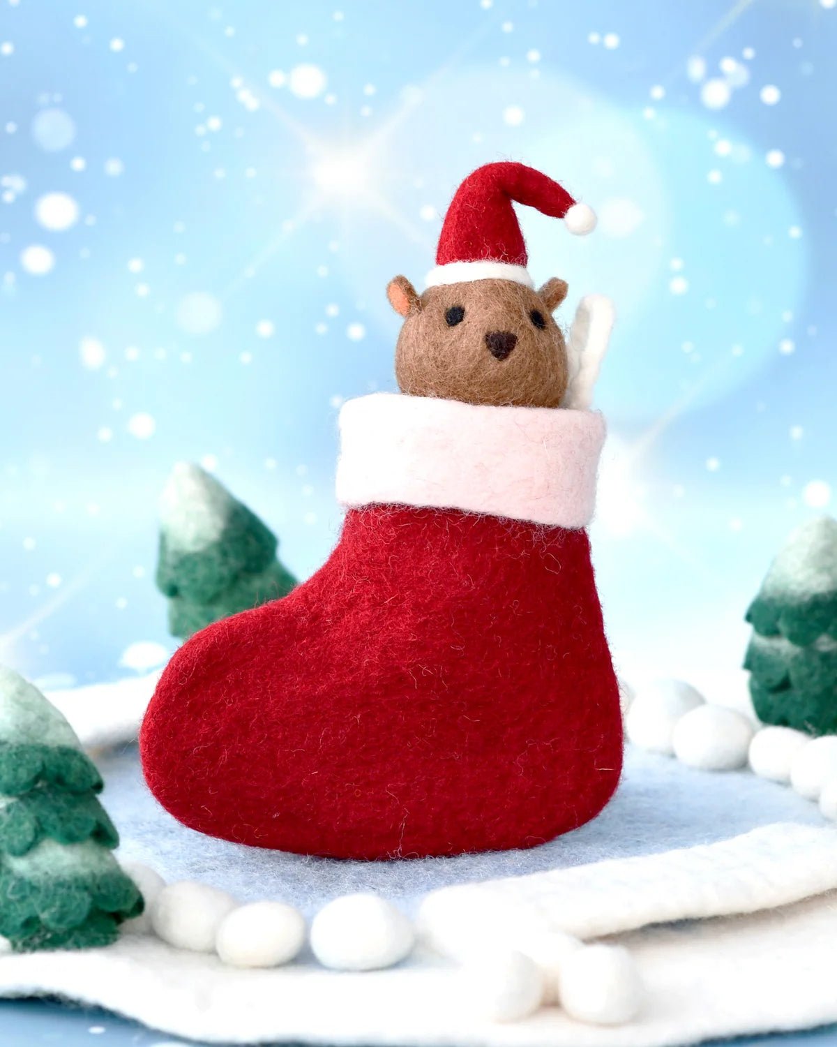 Buy Tara Treasures - Felt Wombat in Stocking Toy by Tara Teasures - at Hamish + Grace
