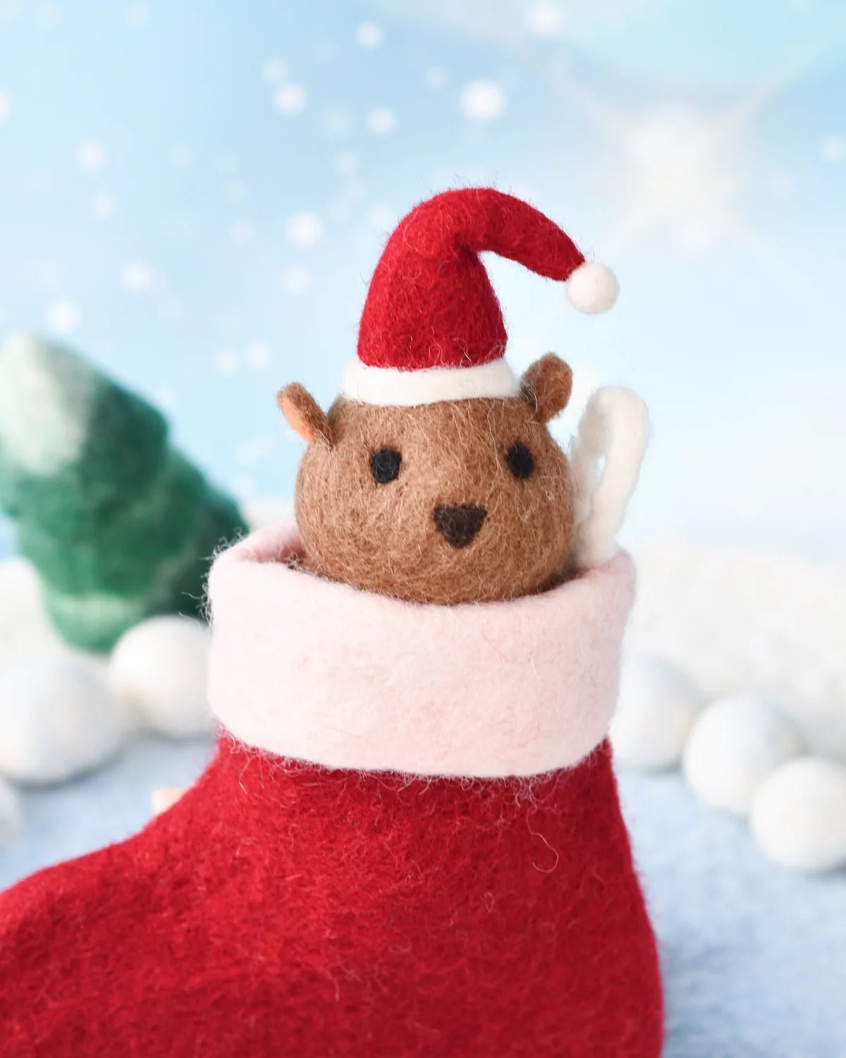 Buy Tara Treasures - Felt Wombat in Stocking Toy by Tara Teasures - at Hamish + Grace