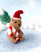 Buy Tara Treasures - Felt Wombat with Candy Cane Toy by Tara Teasures - at Hamish + Grace