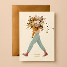 Buy Thank You Card | Thanks A Bunch | Sustainable Foil Greeting Card by Gabrielle & Celine Greeting Cards Australia - at Hamish + Grace