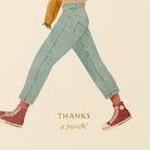 Buy Thank You Card | Thanks A Bunch | Sustainable Foil Greeting Card by Gabrielle & Celine Greeting Cards Australia - at Hamish + Grace