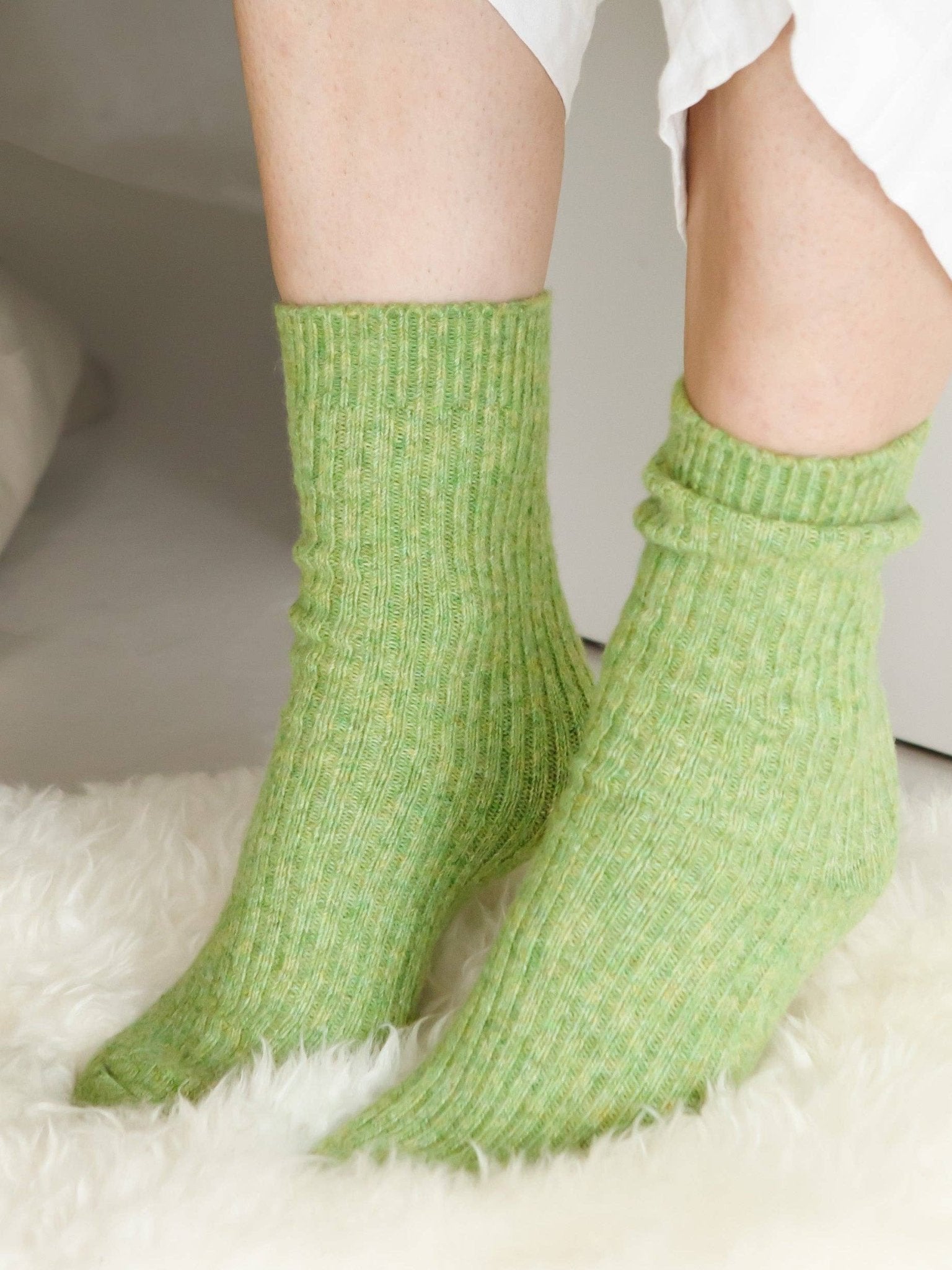 Buy The Comfiest Socks - Green: S/M by Bed & Butter - at Hamish + Grace