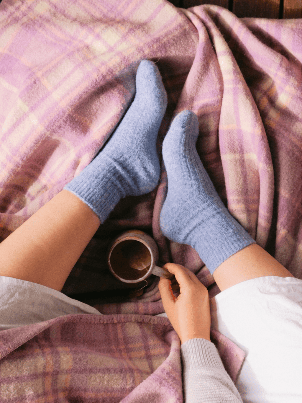 Buy The Comfiest Socks - Lavender: L/XL by Bed & Butter - at Hamish + Grace