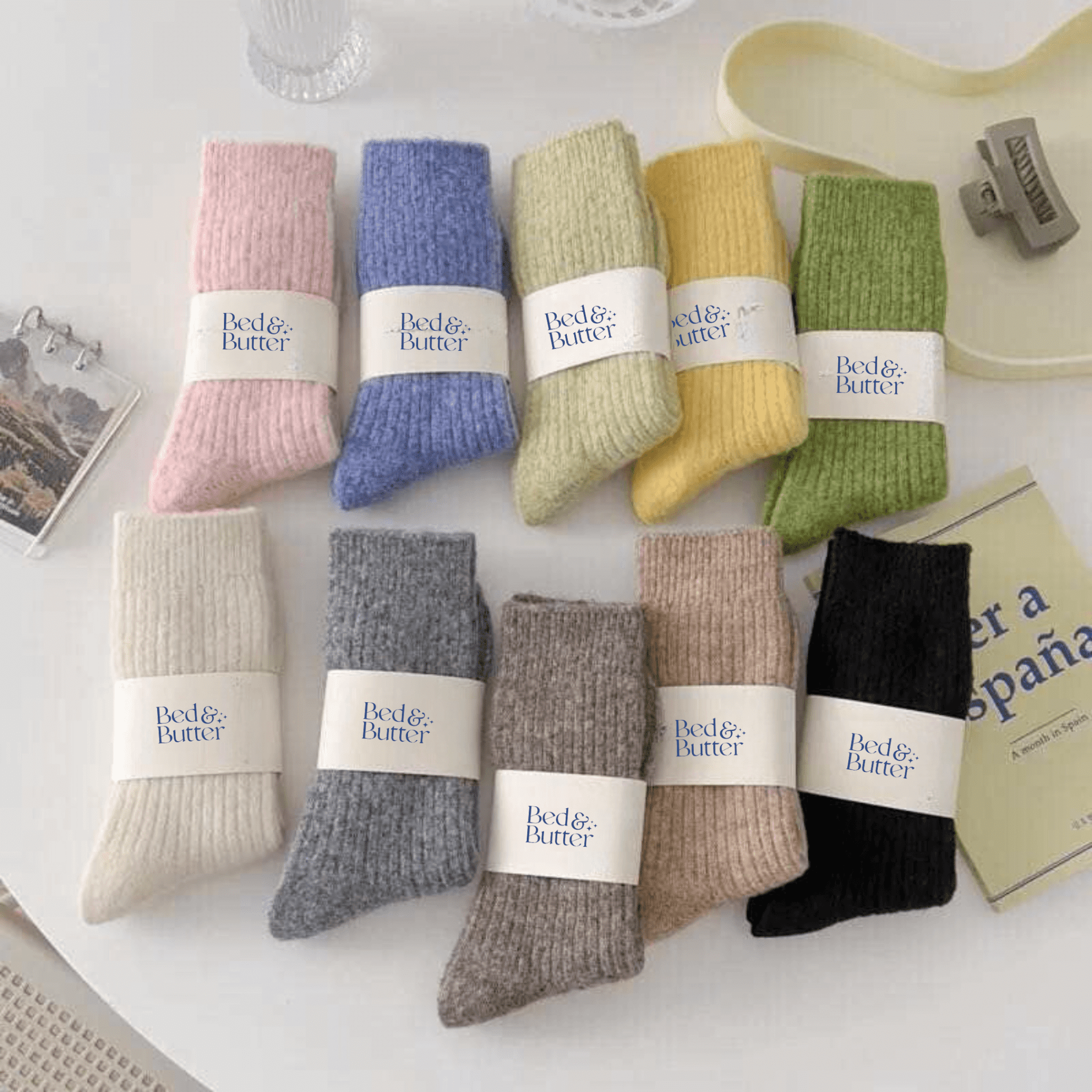 Buy The Comfiest Socks - Lavender: L/XL by Bed & Butter - at Hamish + Grace