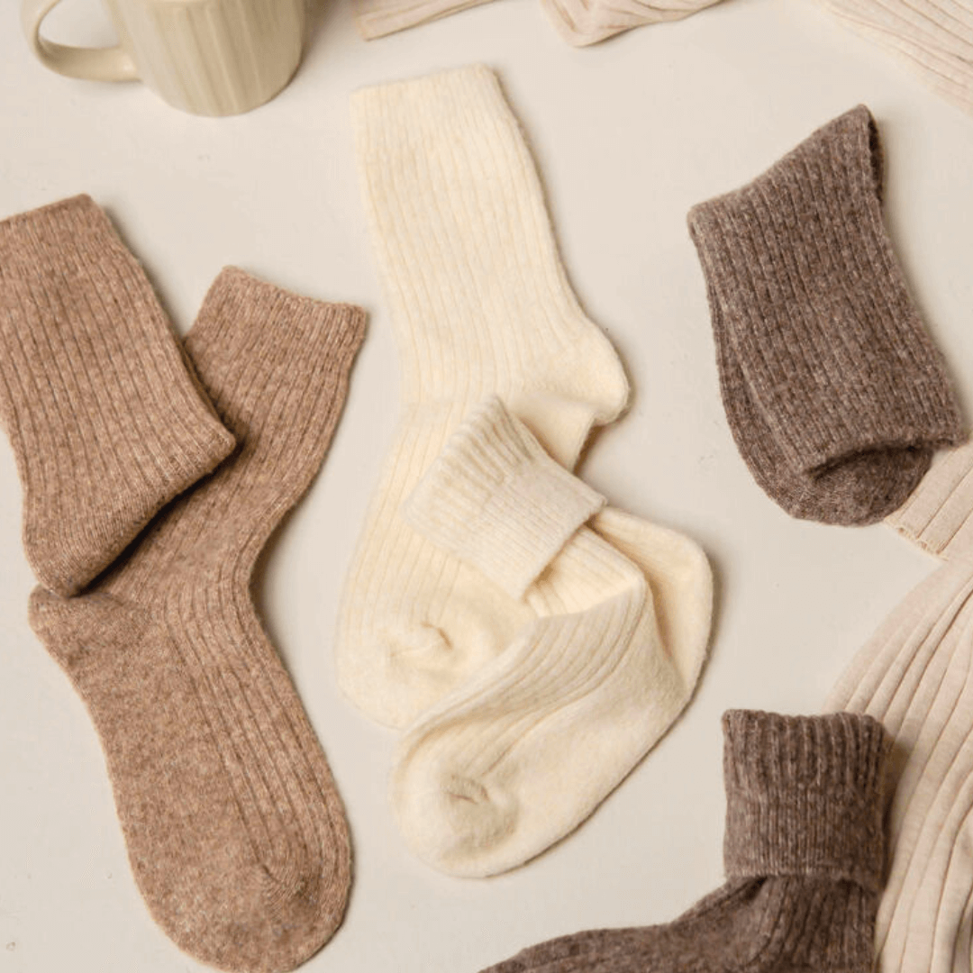 Buy The Comfiest Socks - Light Brown: L/XL by Bed & Butter - at Hamish + Grace