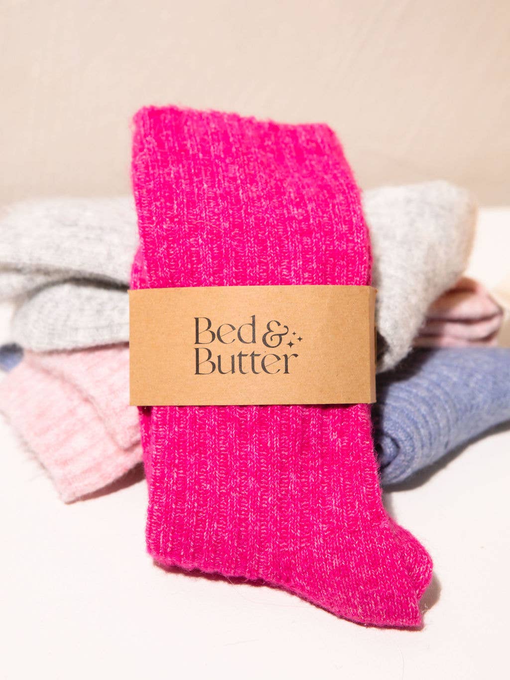 Buy The Comfiest Socks - Lite - Fuchsia Pink (Limited Edition!): L/XL by Bed & Butter - at Hamish + Grace