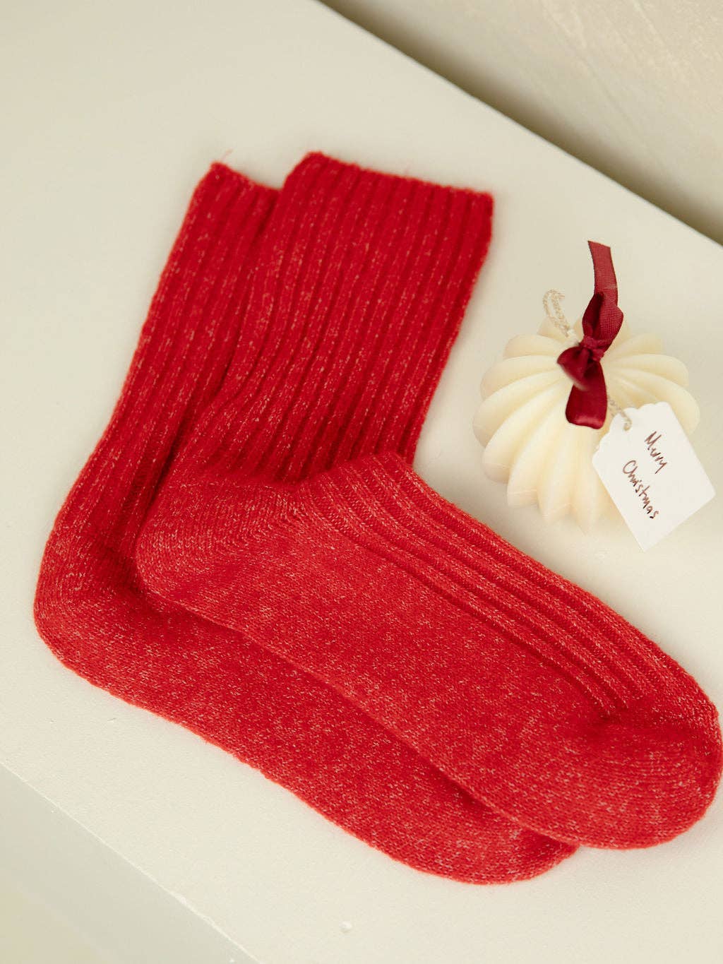 Buy The Comfiest Socks - Lite - Red (Limited Edition): S/M by Bed & Butter - at Hamish + Grace
