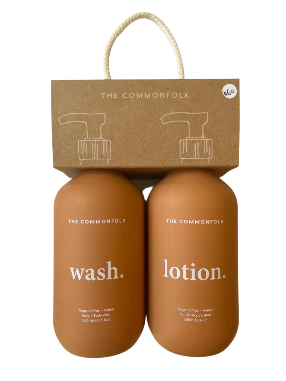 Buy The Commonfolk - Keep It Simple Wash+Lotion Kit (Sage, Saffron & Amber) by The Commonfolk - at Hamish & Grace