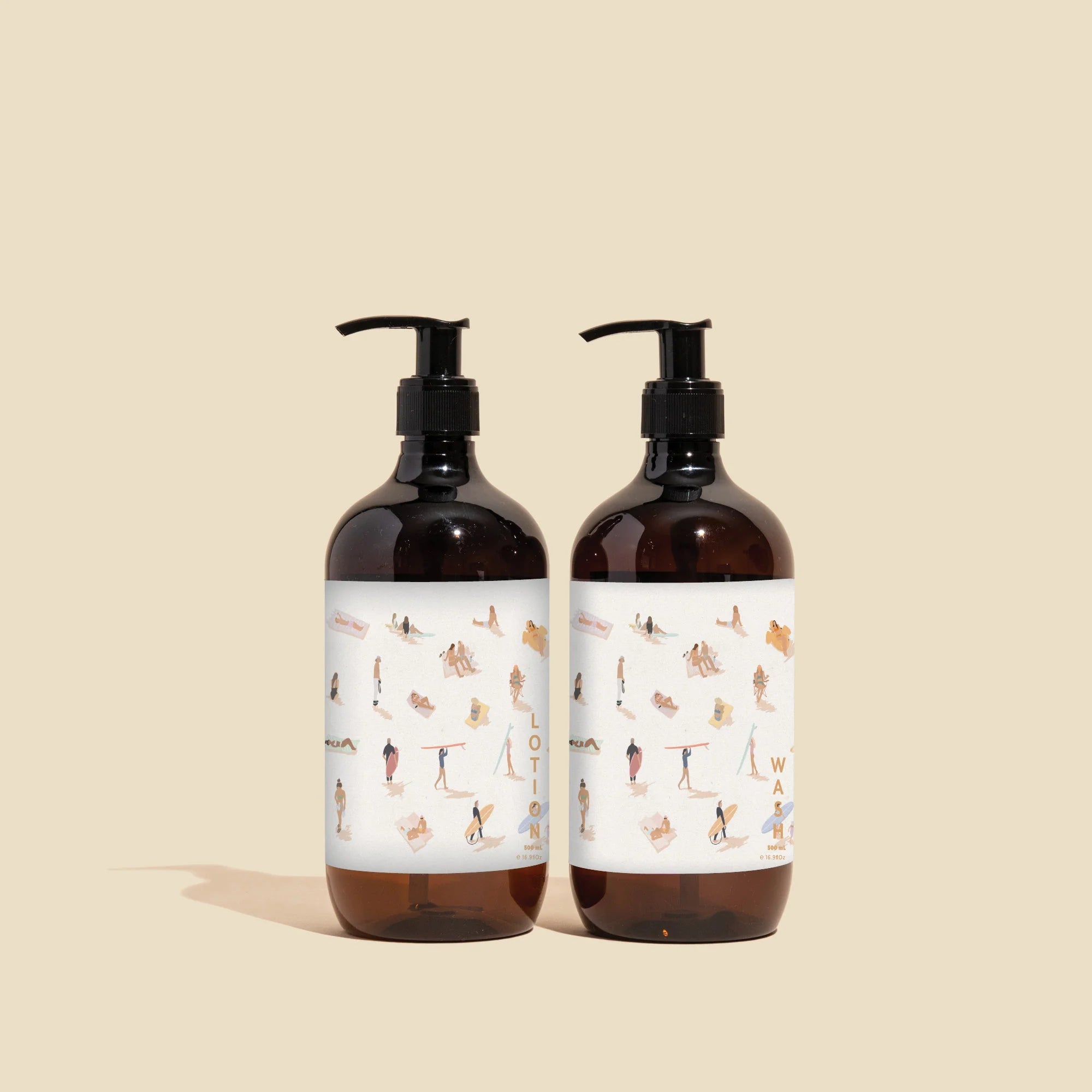 Buy The Commonfolk - Wash + Lotion Kit - Beach from Above ft. Cut Outs Co (Sage, Saffron + Amber) by The Commonfolk - at Hamish & Grace