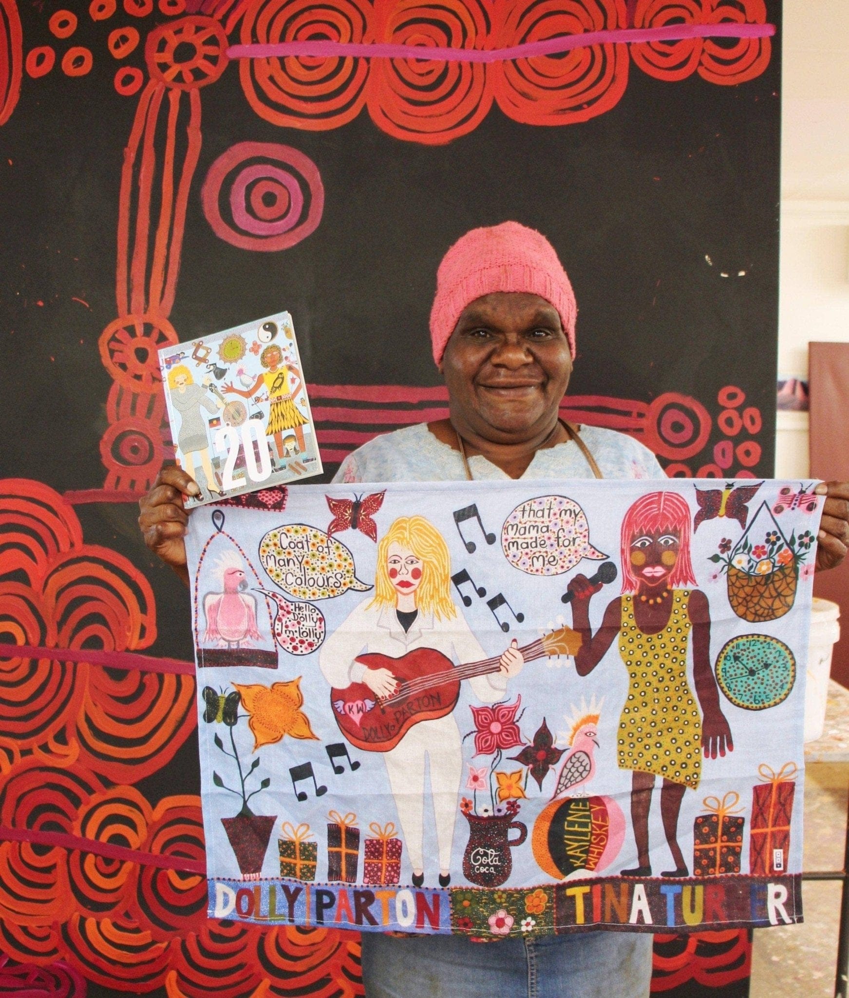 Third Drawer Down Homewares Dolly Parton and Tina Turner Tea Towel x Kaylene Whiskey: Default