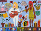 Third Drawer Down Homewares Dolly Parton and Tina Turner Tea Towel x Kaylene Whiskey: Default
