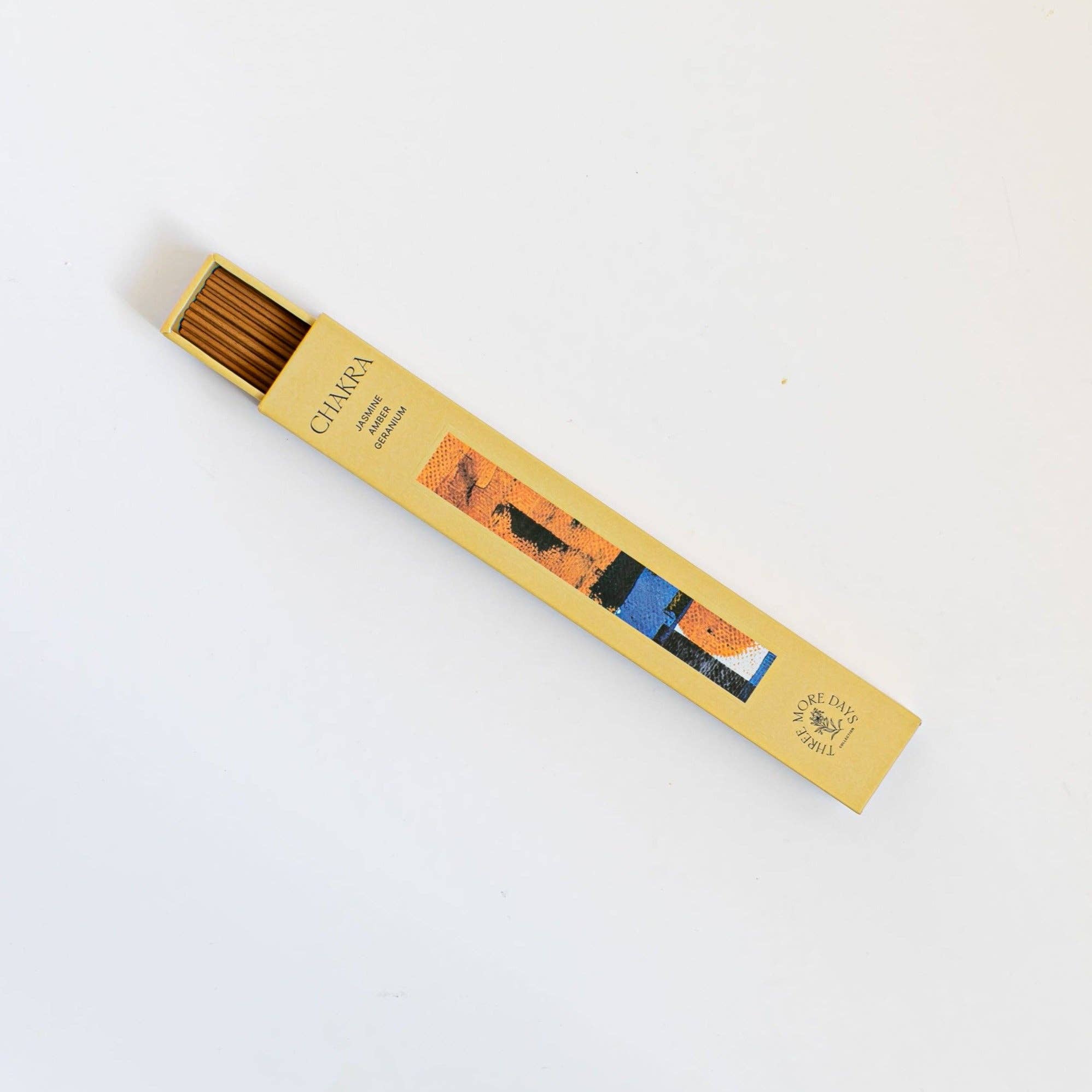Three More Days Collection Homeware Chakra Incense - Jasmine, Amber, Geranium
