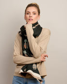 Buy Tiger Tree - Black Aristocats Scarf by Tiger Tree - at Hamish & Grace