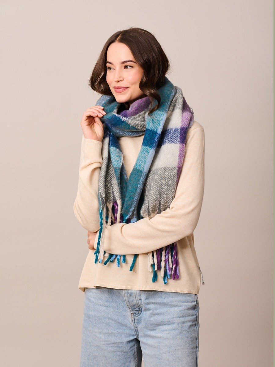 Buy Tiger Tree - Blue Valmorel Scarf by Tiger Tree - at Hamish & Grace