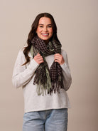 Buy Tiger Tree - Chocolate Patch Knit Scarf by Tiger Tree - at Hamish & Grace