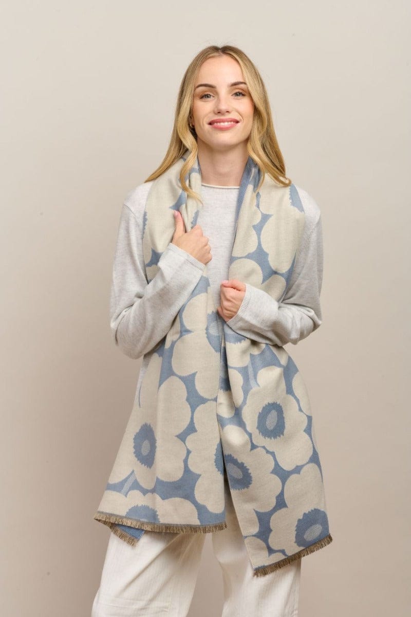 Buy Tiger Tree - Denim Tall Poppy Scarf by Tiger Tree - at Hamish + Grace