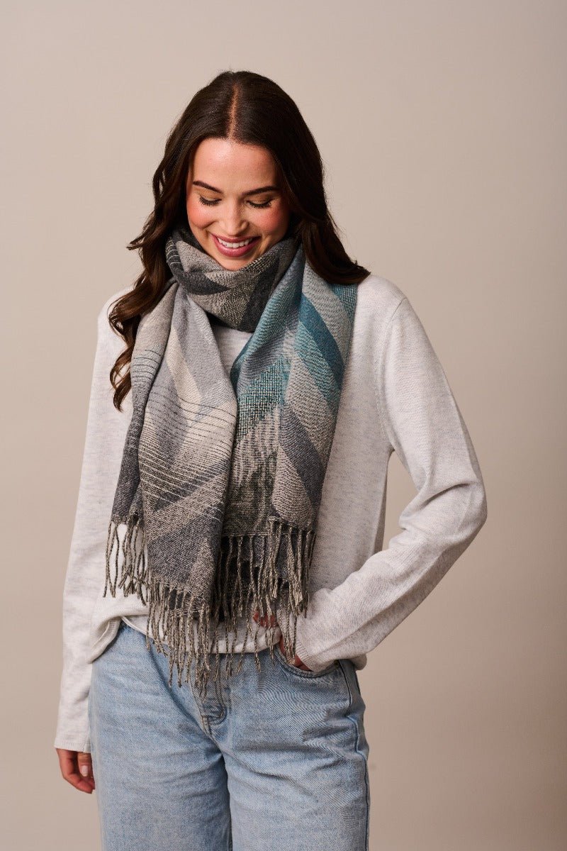 Buy Tiger Tree - Grey Fileccia Scarf by Tiger Tree - at Hamish & Grace