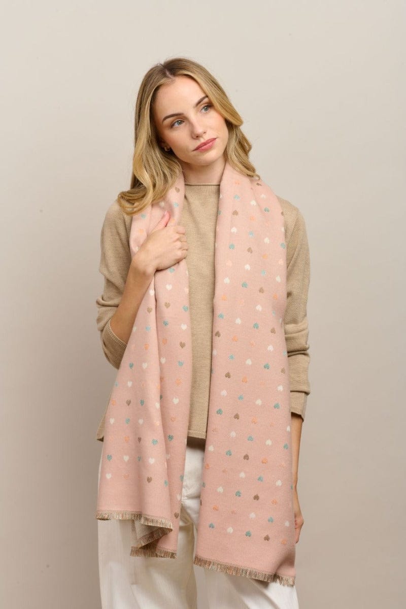 Buy Tiger Tree - Pink Mini Heart Scarf by Tiger Tree - at Hamish + Grace
