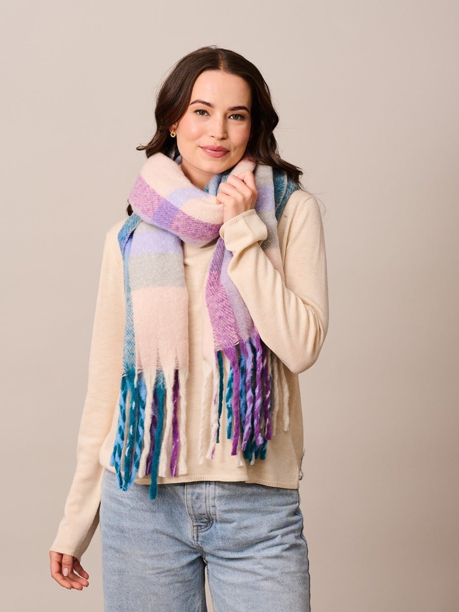 Buy Tiger Tree - Pink Valmorel Scarf by Tiger Tree - at Hamish & Grace