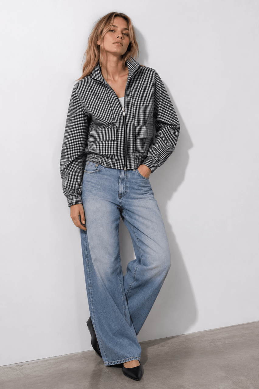 Buy Two Way Gingham Bomber by 132 Fashion - at Hamish + Grace