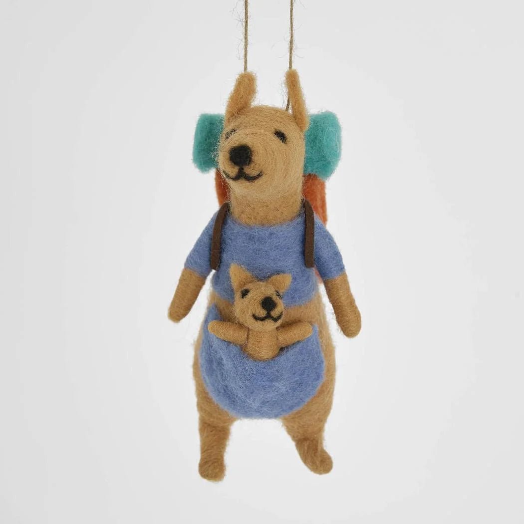 Buy Velvet and Vixen - Camping Kangaroo With Joey Hanging Tree Decoration by Velvet + Vixen - at Hamish + Grace