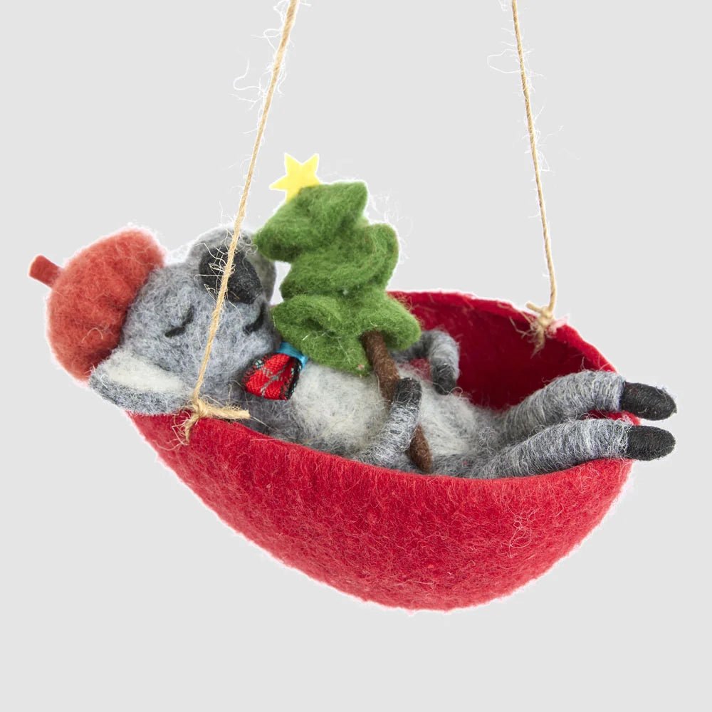 Buy Velvet and Vixen - Hammock Harry Koala Hanging Decoration by Velvet + Vixen - at Hamish + Grace