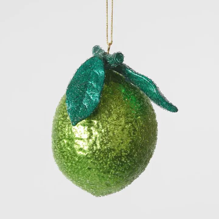Buy Velvet and Vixen - La Dolce Vita Glitter Lime Decoration by Velvet + Vixen - at Hamish + Grace