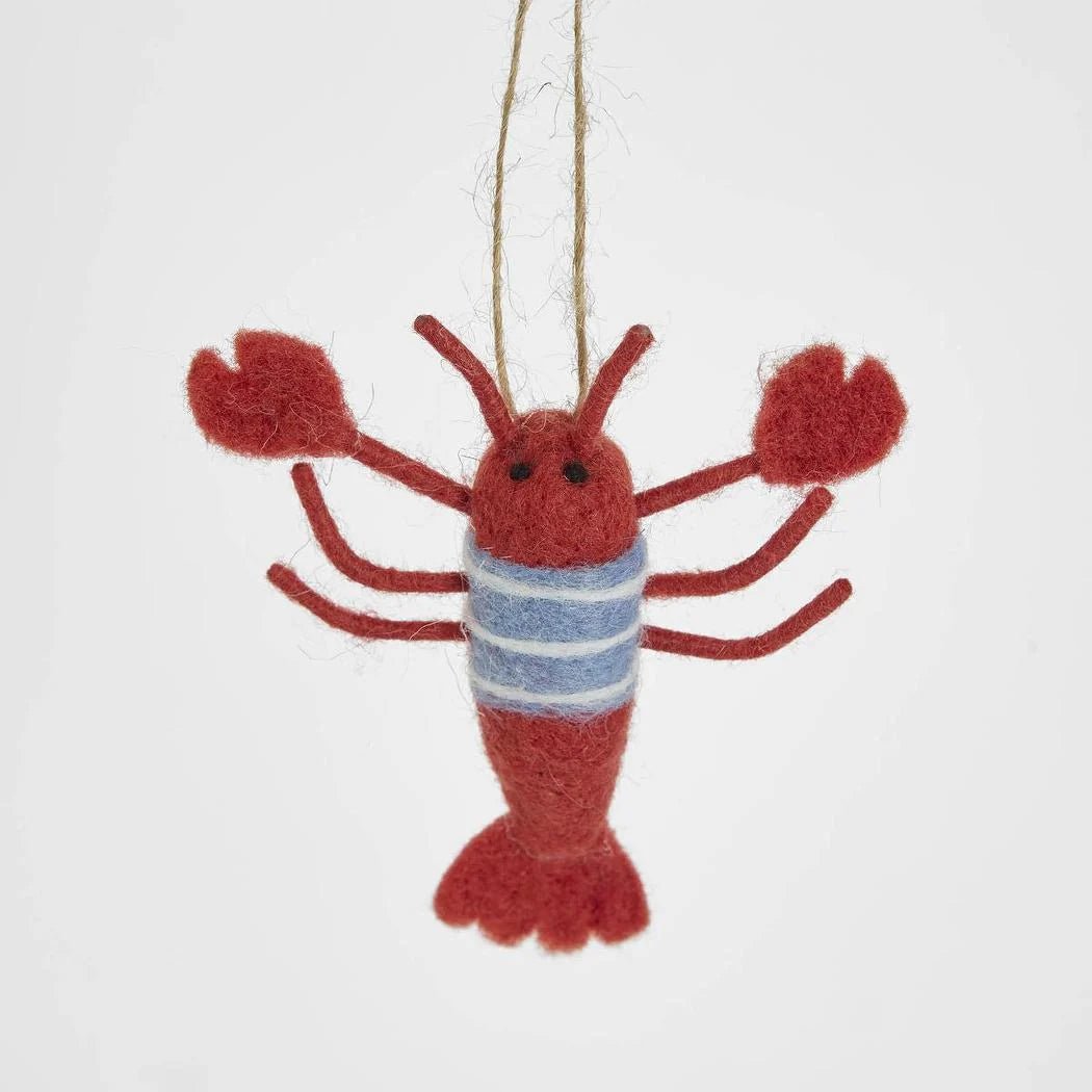 Buy Velvet and Vixen - Lennie Hanging Lobster Tree Decoration by Velvet + Vixen - at Hamish + Grace