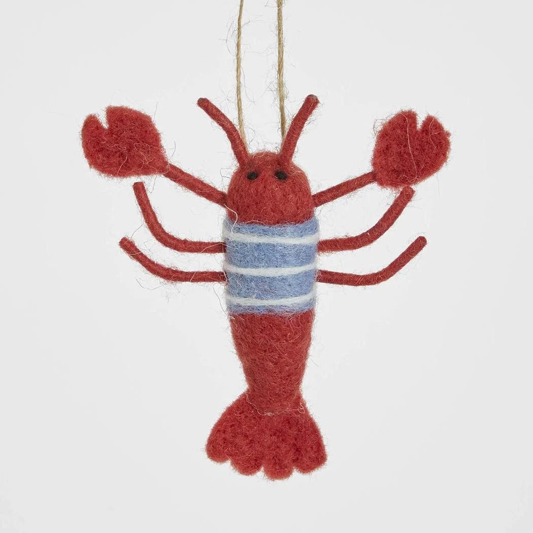Buy Velvet and Vixen - Lennie Hanging Lobster Tree Decoration by Velvet + Vixen - at Hamish + Grace