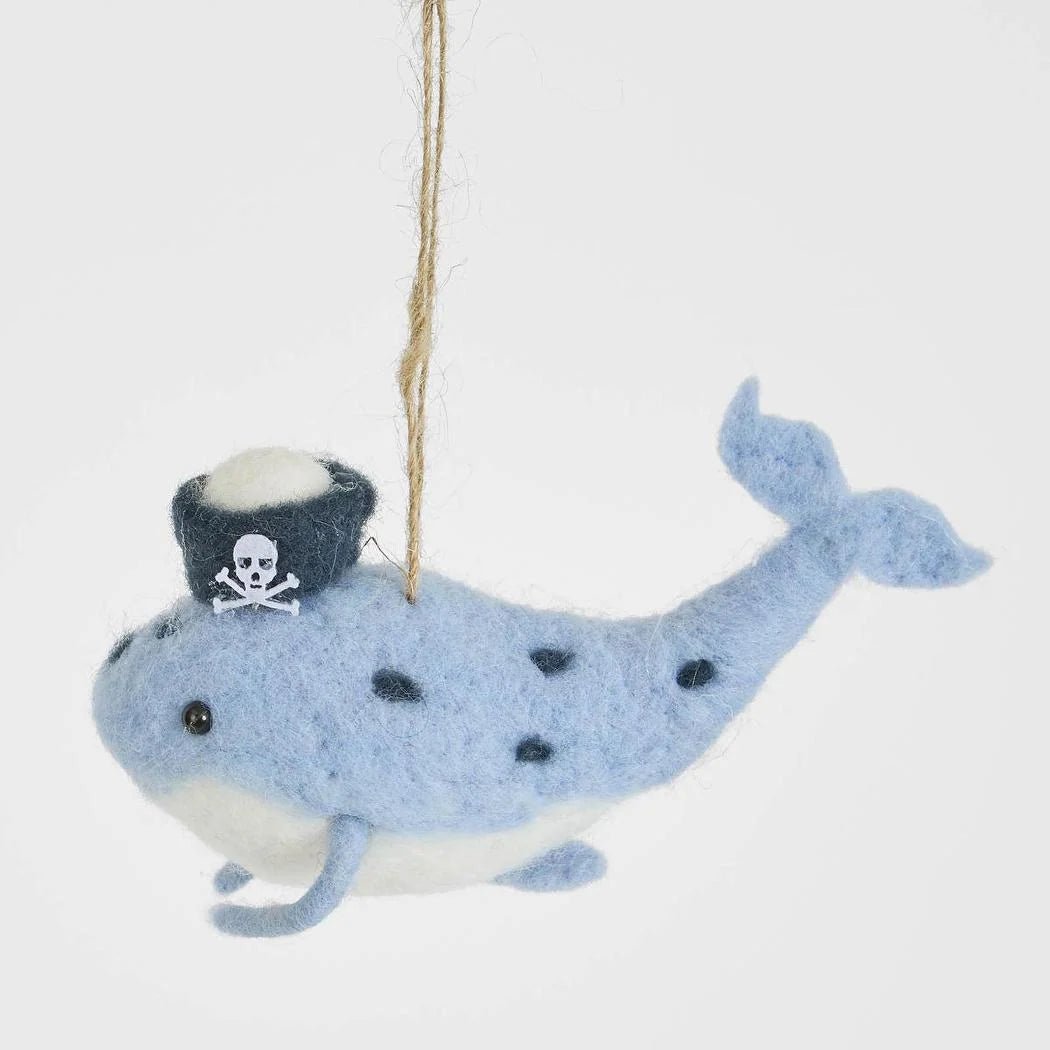 Buy Velvet and Vixen - Moby the Whale Hanging Tree Decoration by Velvet + Vixen - at Hamish + Grace