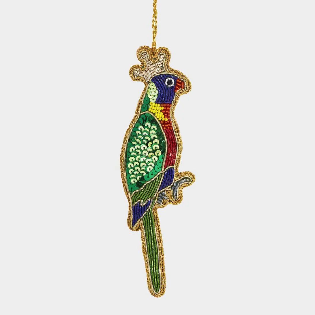 Buy Velvet and Vixen - Queen Lorikeet Sequin Tree Decoration by Velvet + Vixen - at Hamish + Grace