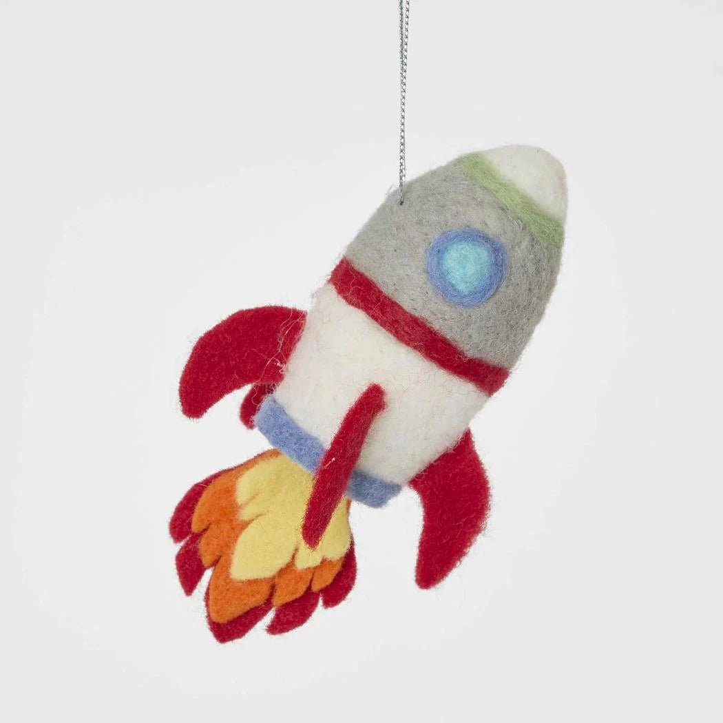 Buy Velvet and Vixen - Rocket Hanging Tree Decoration by Velvet + Vixen - at Hamish + Grace