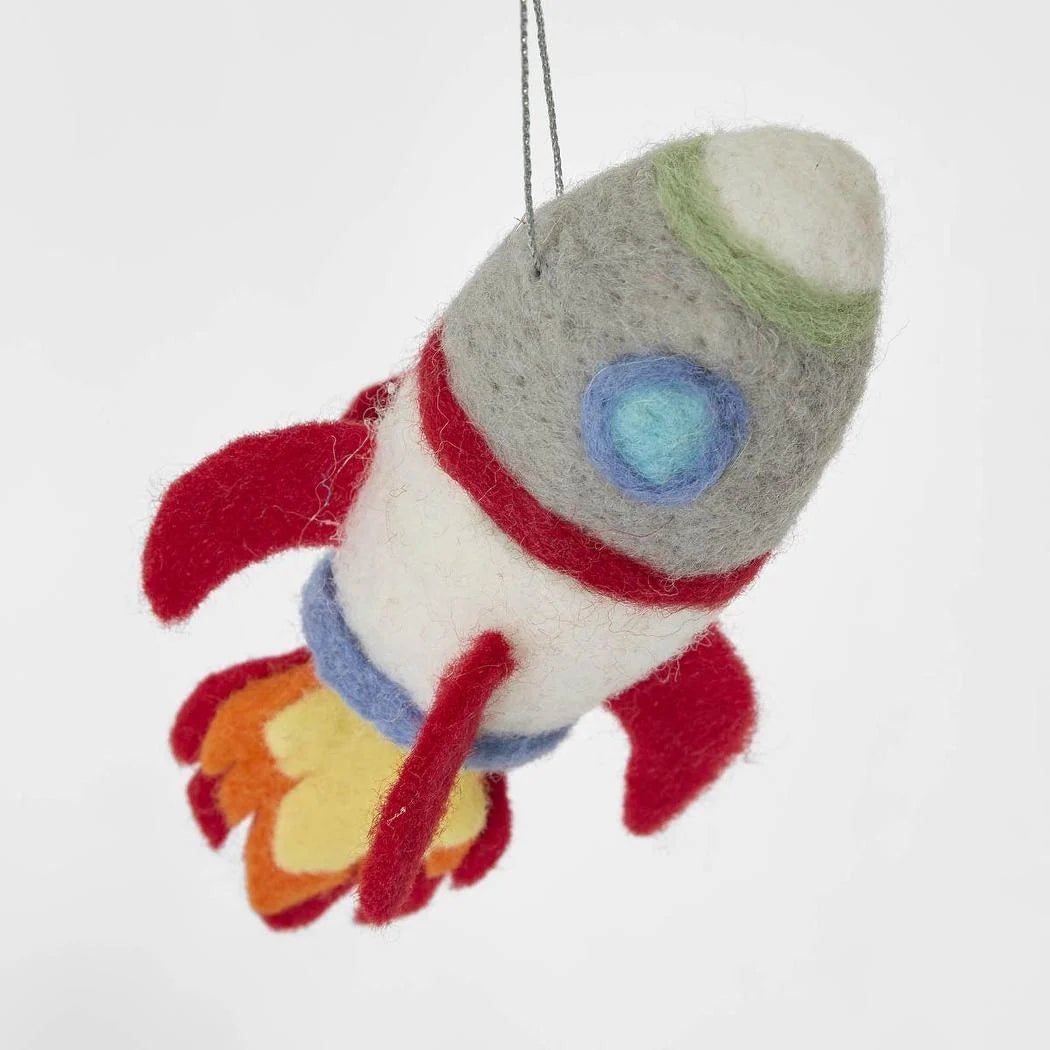 Buy Velvet and Vixen - Rocket Hanging Tree Decoration by Velvet + Vixen - at Hamish + Grace