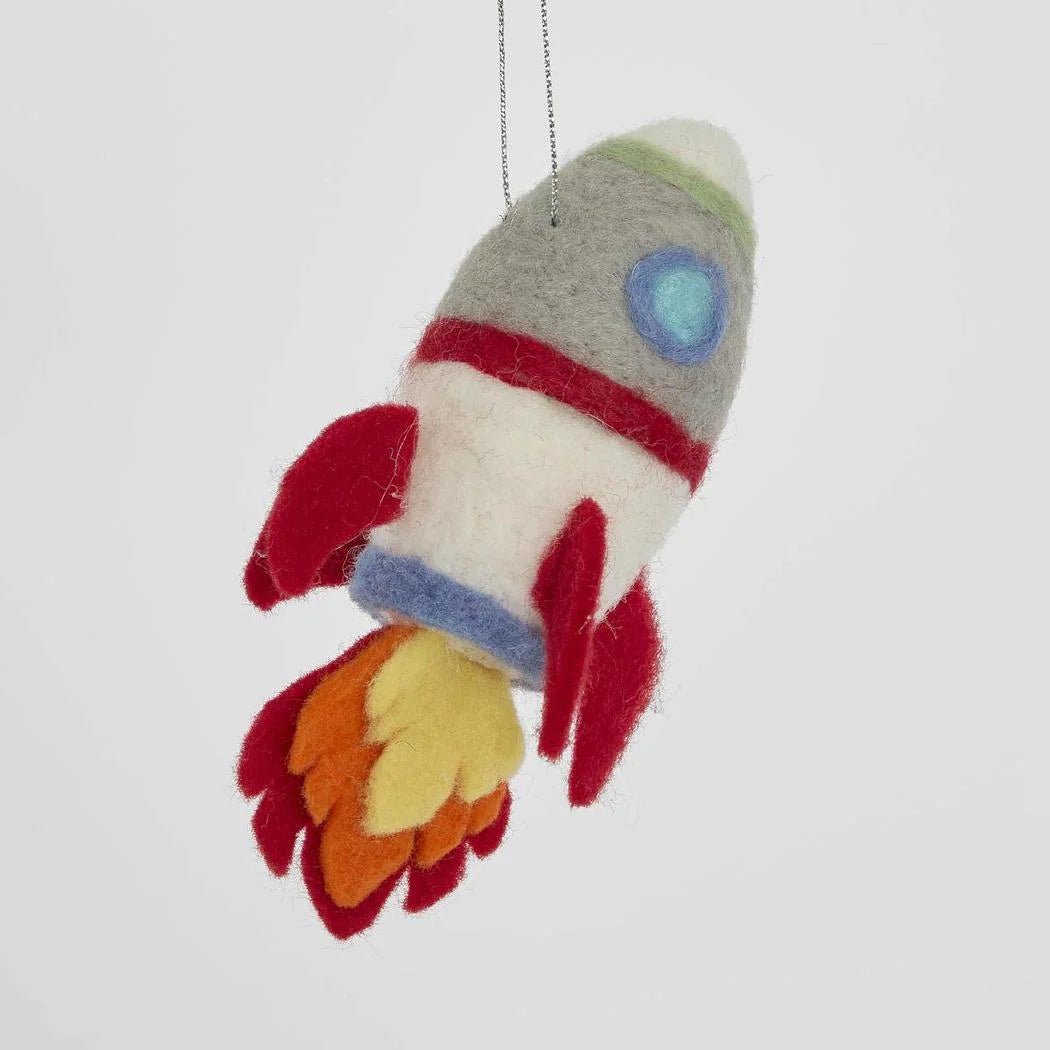 Buy Velvet and Vixen - Rocket Hanging Tree Decoration by Velvet + Vixen - at Hamish + Grace