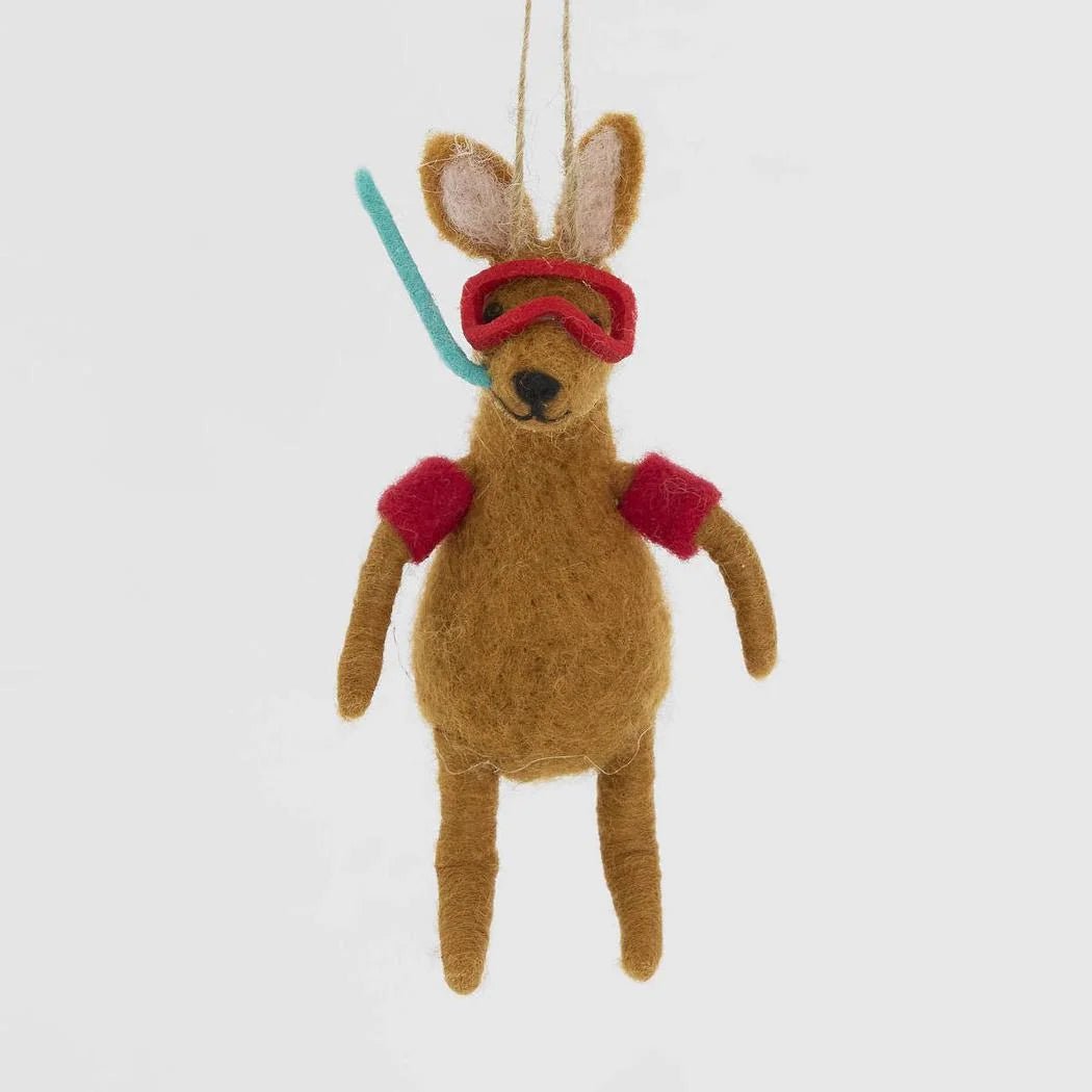 Buy Velvet and Vixen - Scuba Kangaroo Hanging Tree Decoration by Velvet + Vixen - at Hamish + Grace